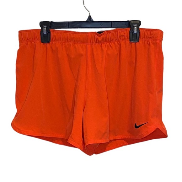 Nike Pants - NIKE Dri-Fit Tempo Orange & Black Running Shorts Size Large